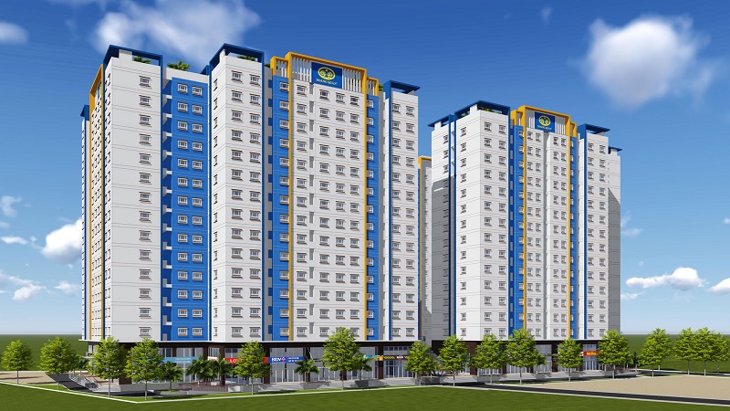 Phối cảnh NOXH HQC 35 Hồ Học Lãm