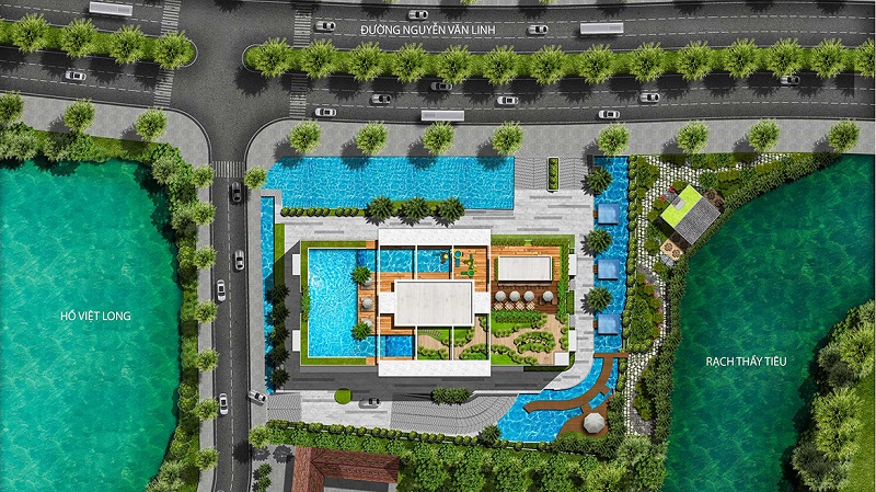 Mặt bằng tiện ích chung cư Ascent Lakeside Quận 7 Đường Nguyễn Văn Linh