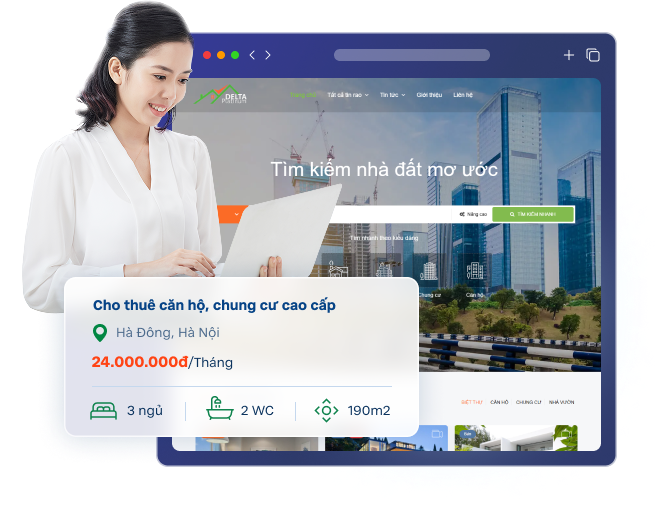 Việc quảng bá bất động sản đòi hỏi website phải có hình ảnh chất lượng cao