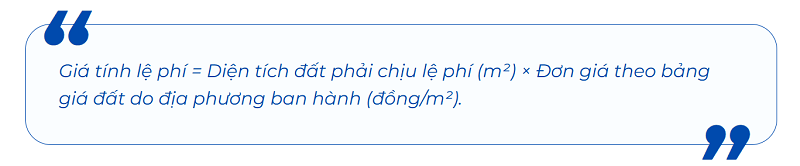 Giá tính lệ phí đối với đất