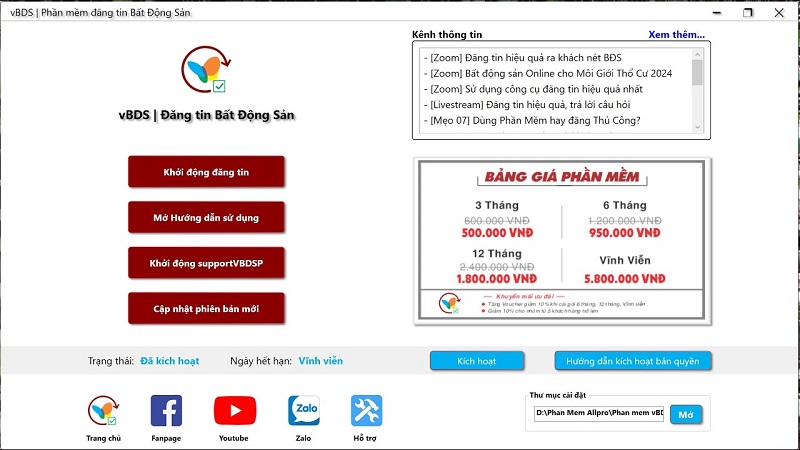 phần mềm đăng tin bất động sản