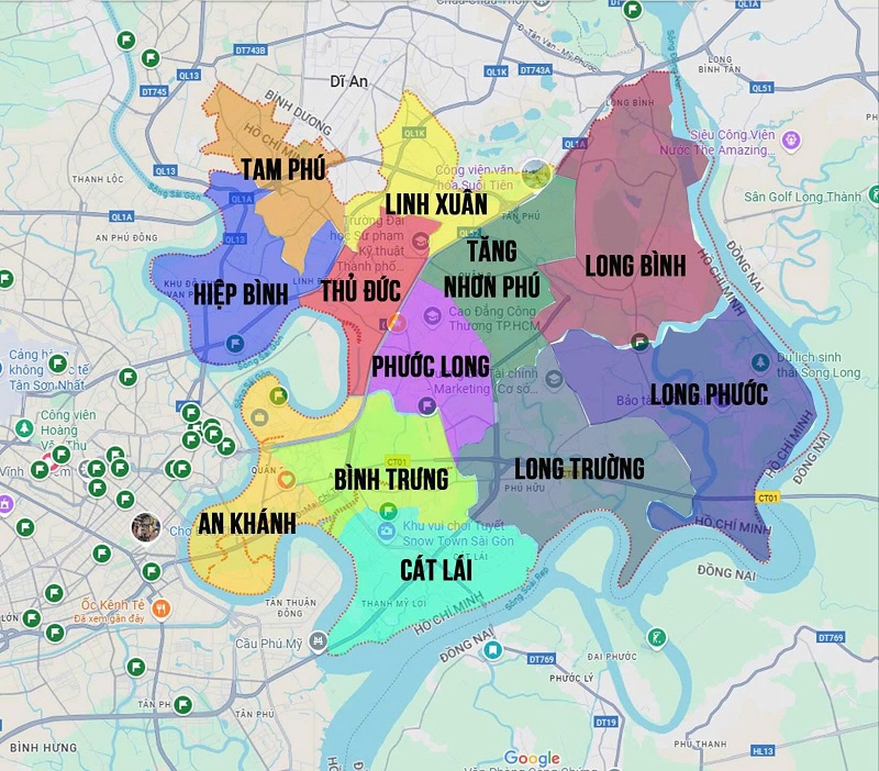 quy hoạch phường Bình Trưng