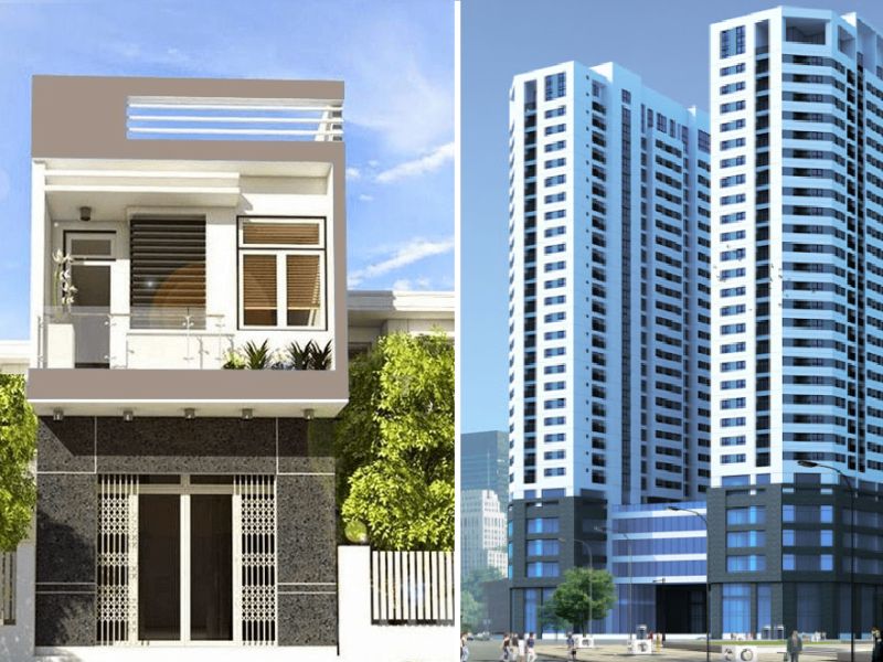 Mua chung cư hay nhà đất phụ thuộc vào nhu cầu và khả năng chịu rủi ro của nhà đầu tư