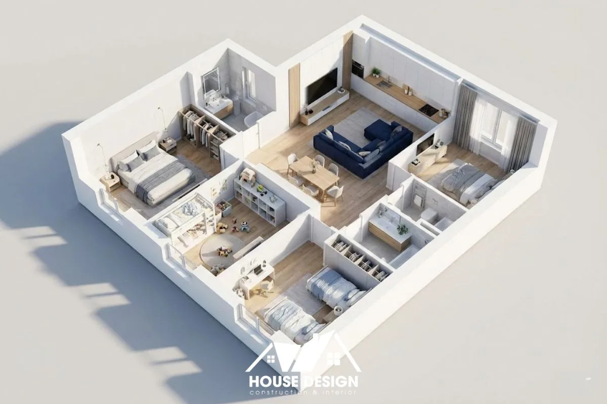 Thiết kế trẻ trung dành cho gia đình trẻ