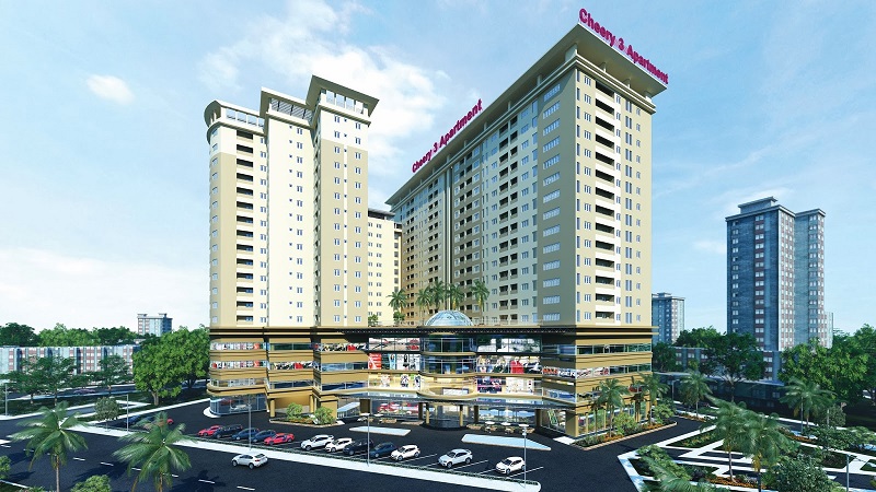 Phối cảnh Cheery 3 Apartment Hóc Môn