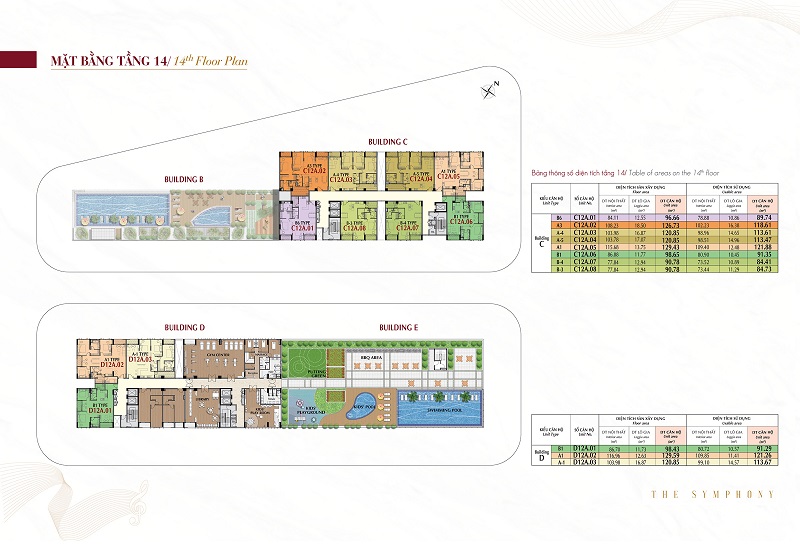 Mặt bằng tầng 14