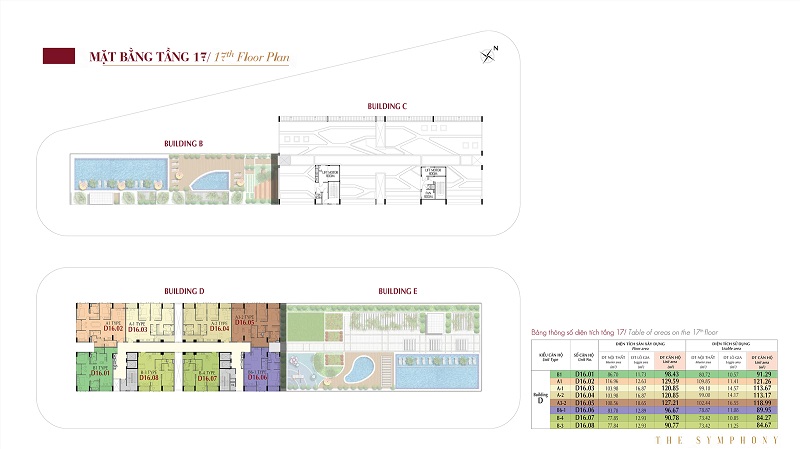 Mặt bằng tầng 17