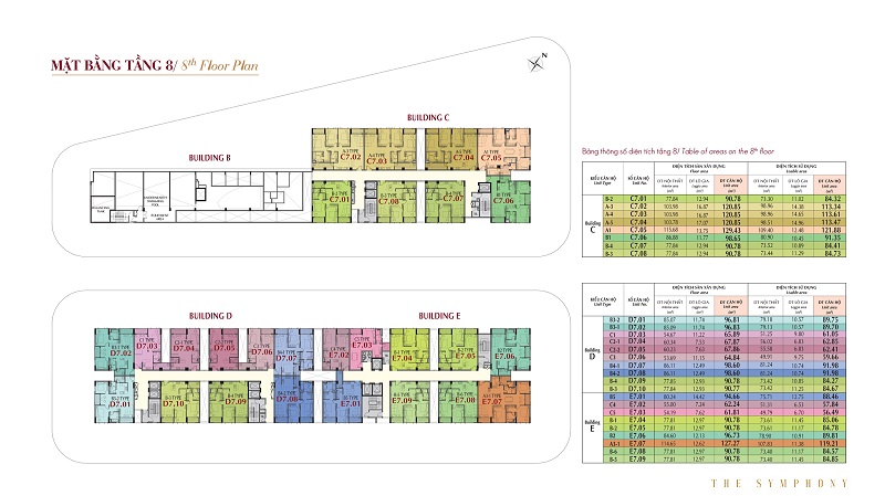 Mặt bằng tầng 8