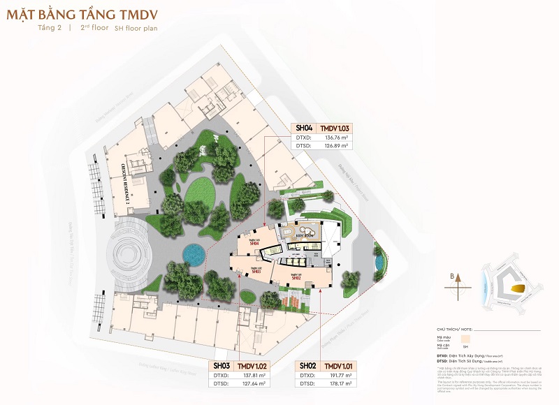 Mặt bằng tầng 2