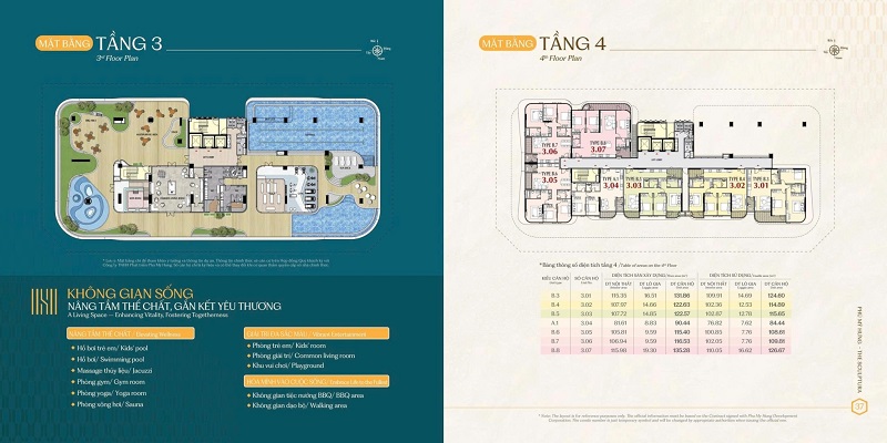 Mặt bằng tầng 3-4
