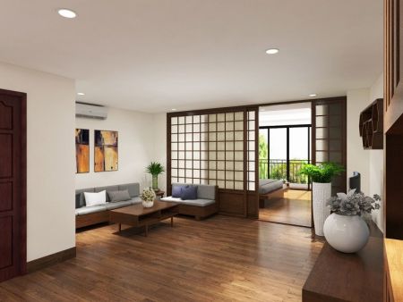 thiết kế căn hộ phong cách Nhật Bản
