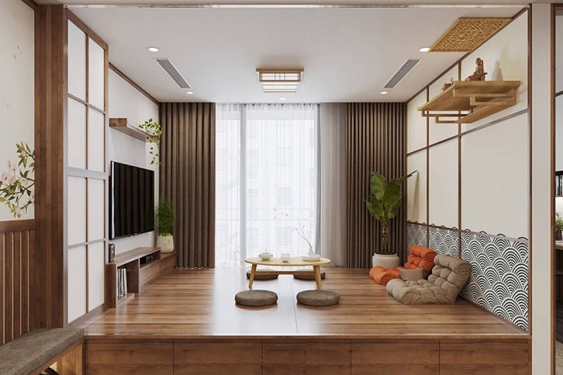 thiết kế căn hộ phong cách Nhật Bản