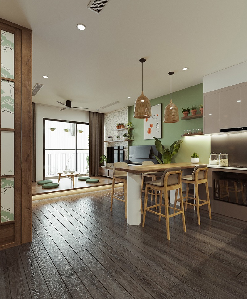 thiết kế căn hộ phong cách Nhật Bản