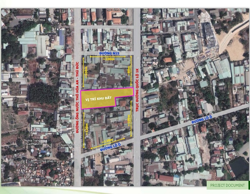 Dự án nằm gần những trục đường chiến lược