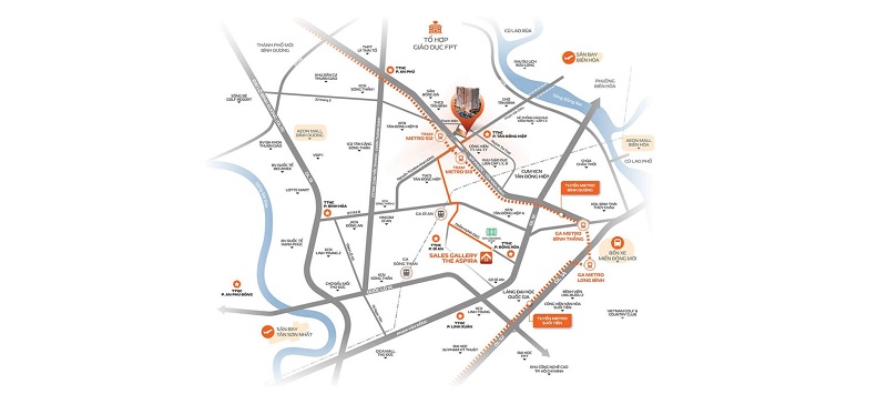 Vị trí Setia Edenia Lái Thiêu