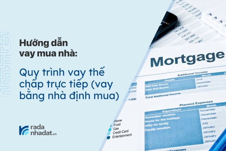 Quy trình vay thế chấp vay bằng nhà định mua